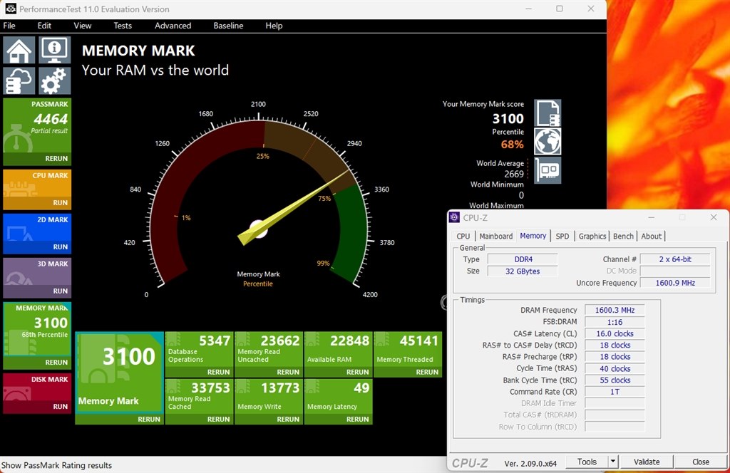 XMP設定値について』 G.Skill F4-3600C19D-32GSXWB [DDR4 PC4-28800