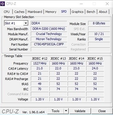 8GB×2枚メモリとの混在で起動せず』 crucial CP2K16G4DFRA32A