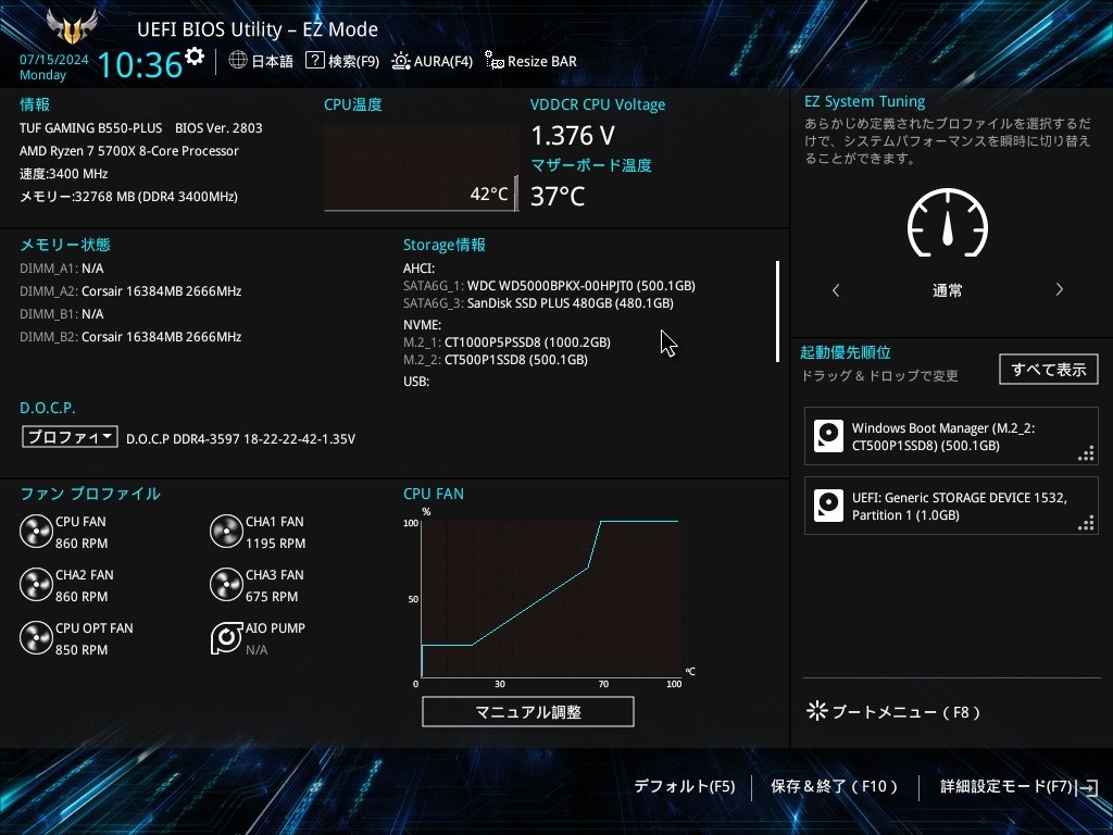 3600MHzで動作したい』 ASUS TUF GAMING B550-PLUS のクチコミ掲示板 - 価格.com