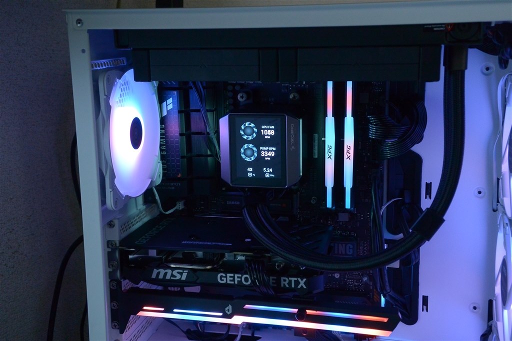 機能良好！十分冷えています。』 DEEPCOOL MYSTIQUE 240 R-LX550