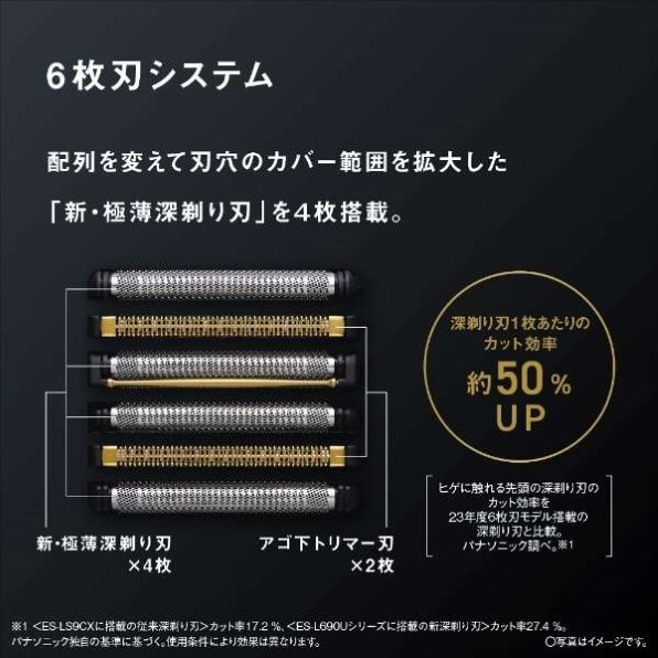 パナソニック ラムダッシュPRO 6 ES-L690U-K [クラフトブラック