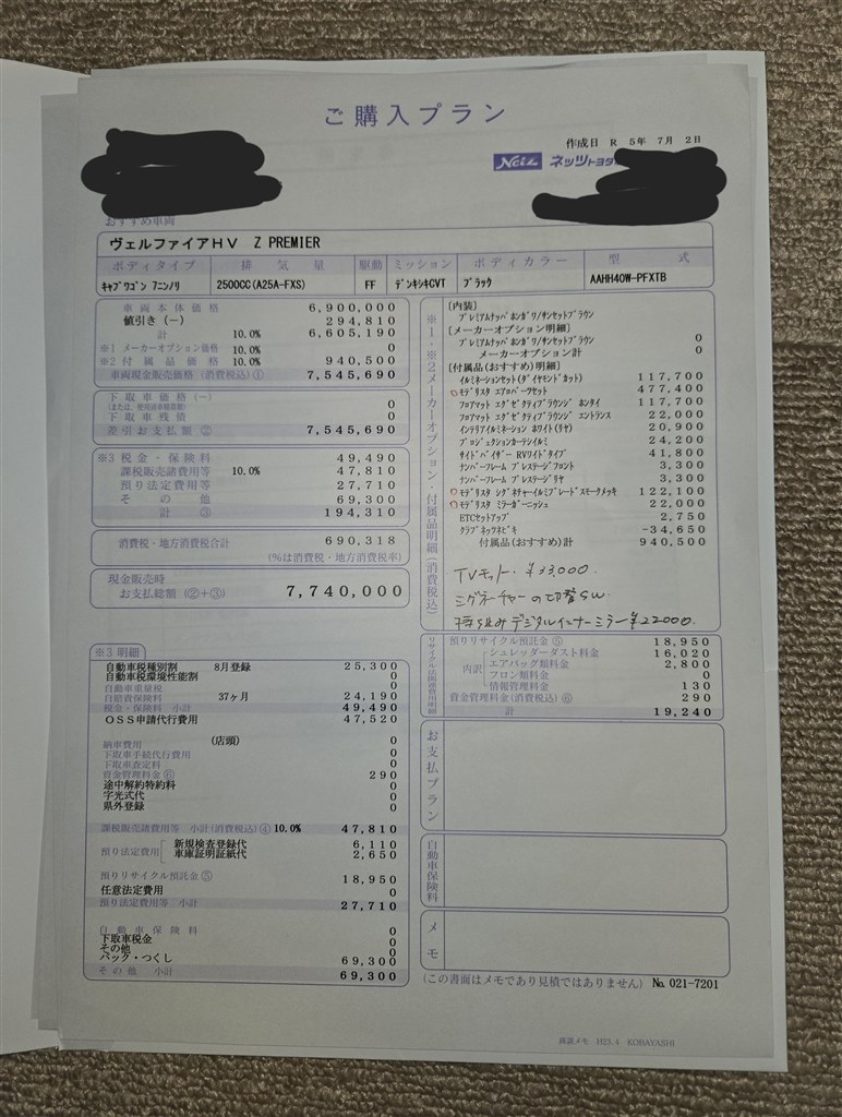 追加枠の値引き』 トヨタ アルファード 2023年モデル のクチコミ掲示板