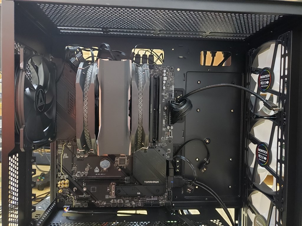 【待望★】 cpuファンが回らずに落ちる？』 MSI MAG B650 TOMAHAWK WIFI の PCケース(自作PC用)