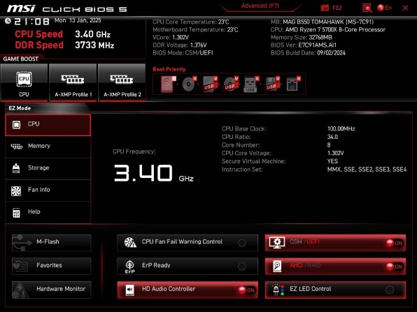 MSI MAG X670E TOMAHAWK WIFI 価格比較 - 価格.com