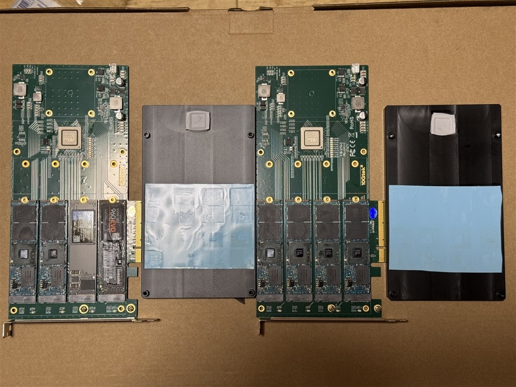 RAIDでの運用』 キオクシア EXCERIA with Heatsink SSD-CK4