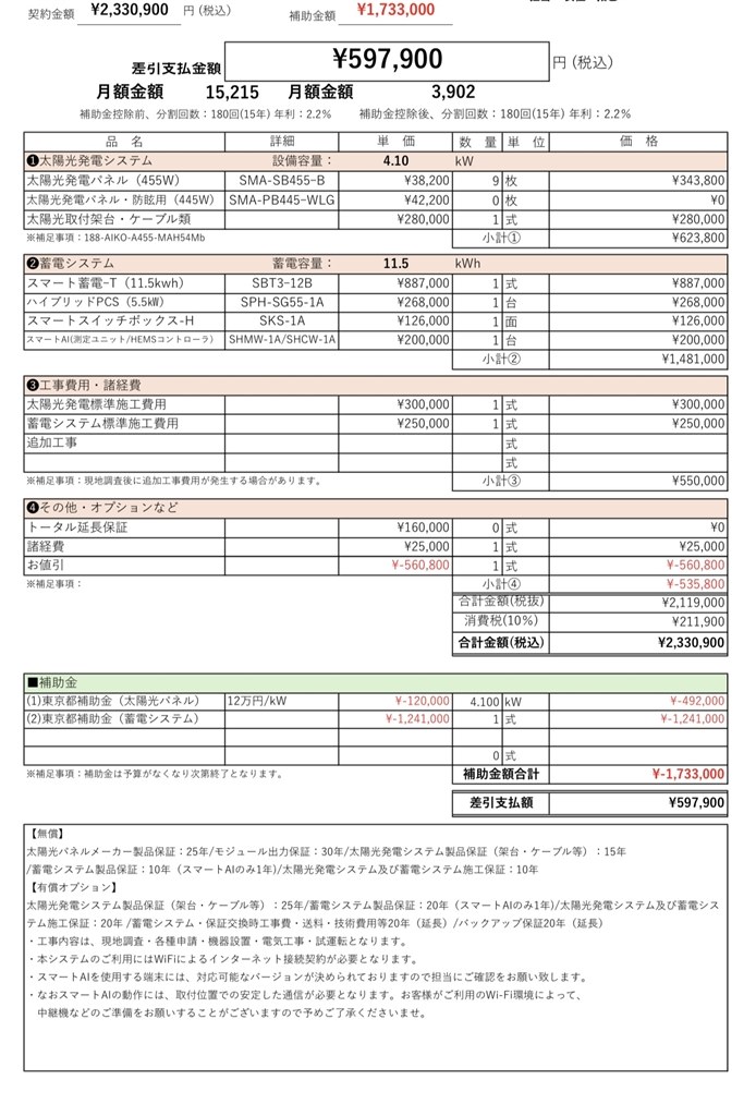 太陽光・蓄電池の見積もりにつきまして』 クチコミ掲示板 - 価格.com