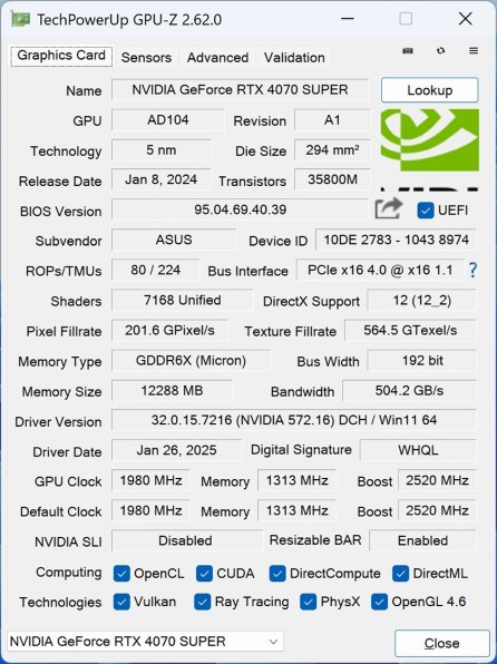 ASUS DUAL-RTX4070S-O12G-EVO [PCIExp 12GB] 価格比較 - 価格.com