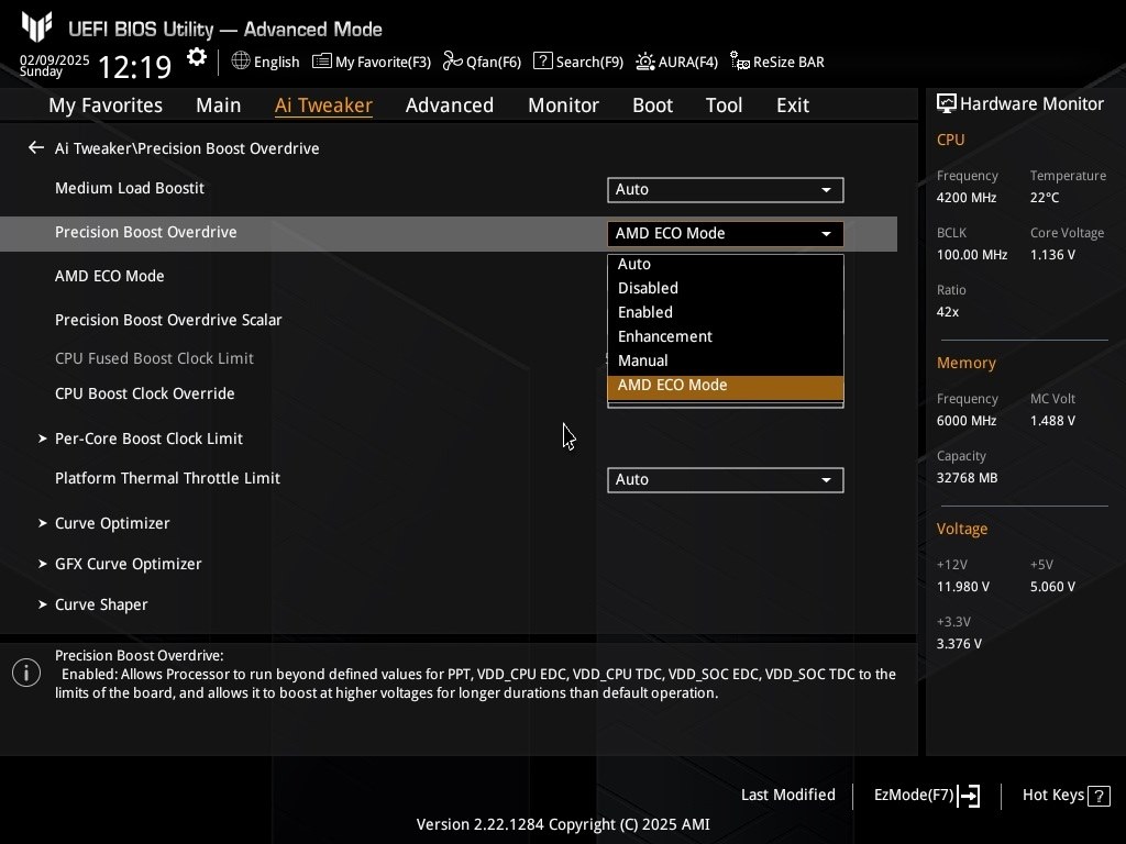 Ecoモードの設定方法』 AMD Ryzen 7 9800X3D BOX のクチコミ