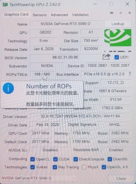 ZOTAC ZOTAC GAMING GeForce RTX 5090 SOLID OC ZT-B50900J-10P