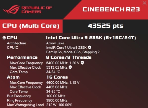 インテル Core Ultra 9 285K BOX投稿画像・動画 - 価格.com