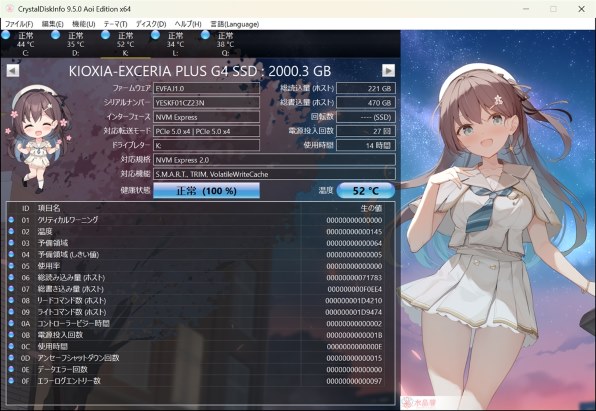 キオクシア EXCERIA PLUS G4 SSD-CK2.0N5PLG4J [ブラック] 価格