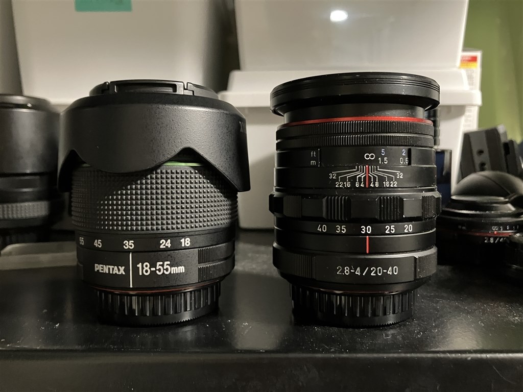 対 smc PENTAX-DA 18-55mmF3.5-5.6AL WR』 ペンタックス HD PENTAX-DA