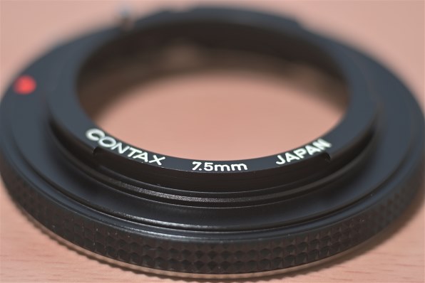 【希少品】CONTAX 7.5mm接写リング コンタックス 接写の部屋(接写リング7.5mm) presented by