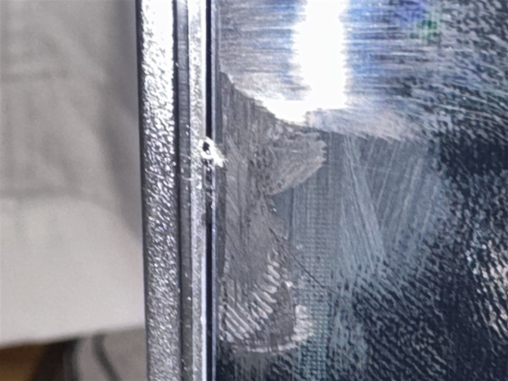 質問) テレビ画面 左上に一部変色？』 シャープ AQUOS 4K 4T