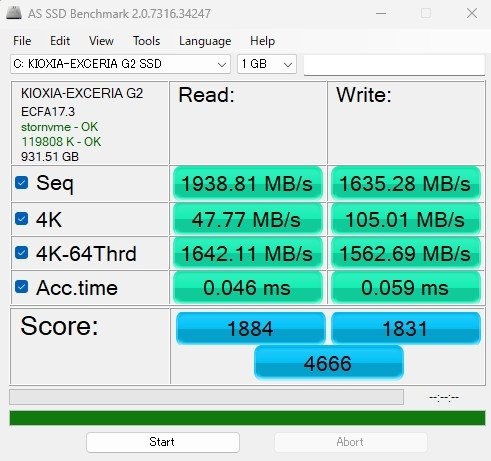 値下がりは期待できますか？』 キオクシア EXCERIA G2 SSD-CK1