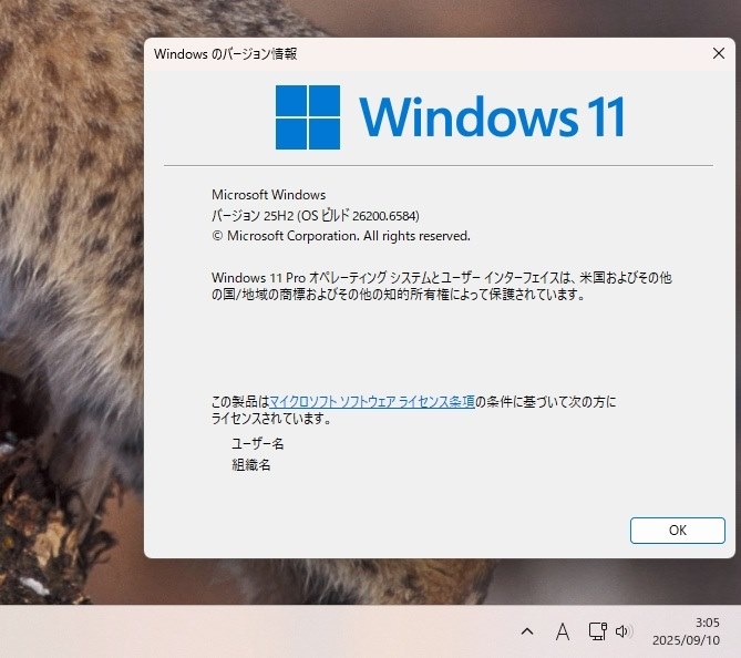 Win 11 Insider Preview (25H2) 26200.6584 (Release Preview