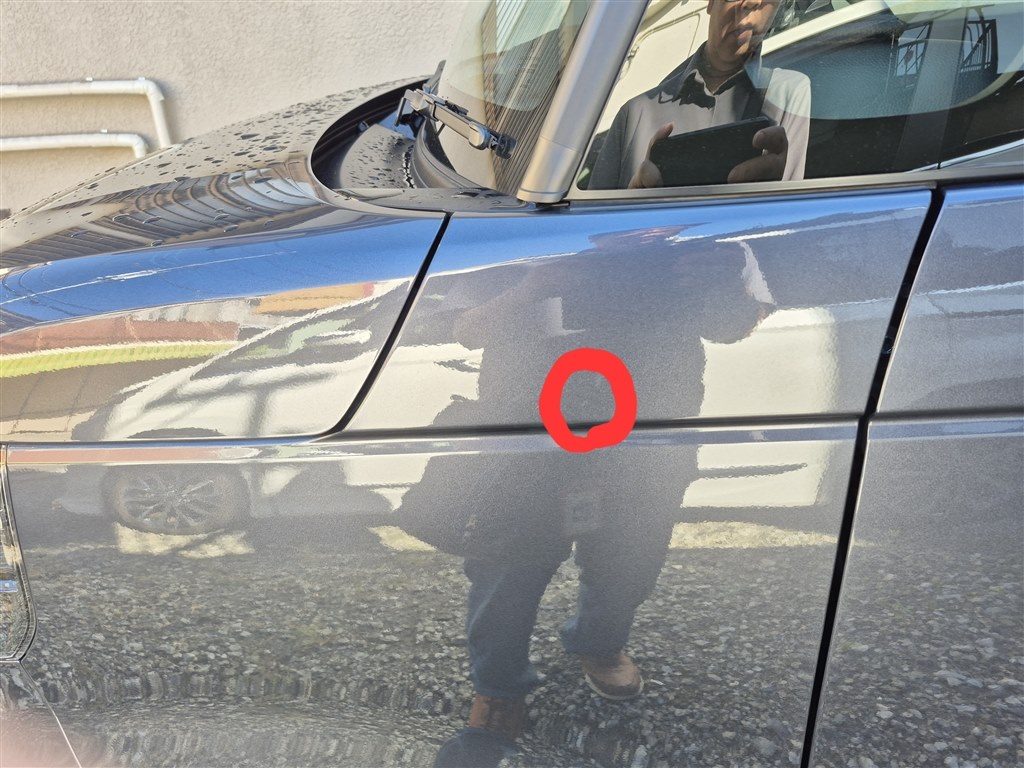 飛び石かなにかによる線キズについて』 ホンダ N-BOX カスタム 2023年