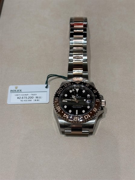 【非売品】新品ROLEX GMT-MASTER II 拡大レンズ付き ロレックス GMTマスターII 126711CHNR [オイスターブレスレット