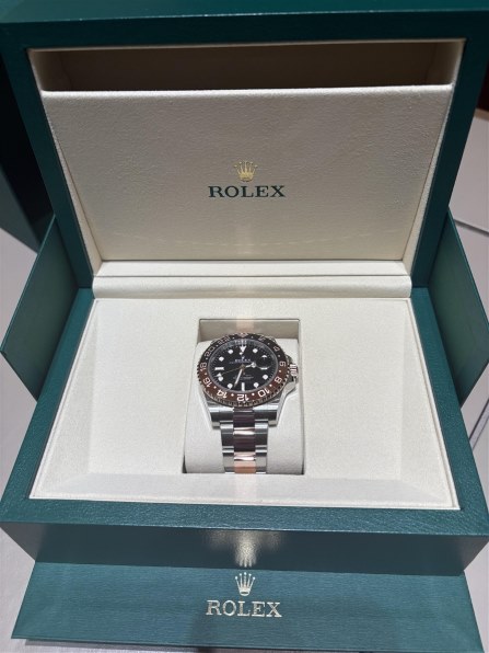 【非売品】新品ROLEX GMT-MASTER II 拡大レンズ付き ロレックス GMTマスターII 126711CHNR [オイスターブレスレット