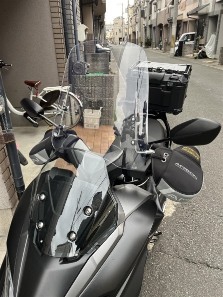 無印バーグマン用ウインドシールド』 スズキ バーグマンストリート