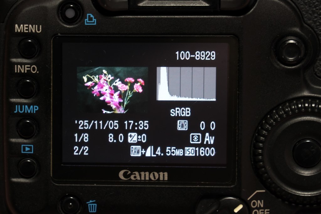 写真確認はパソコンですか』 CANON EOS 5D ボディ のクチコミ掲示板