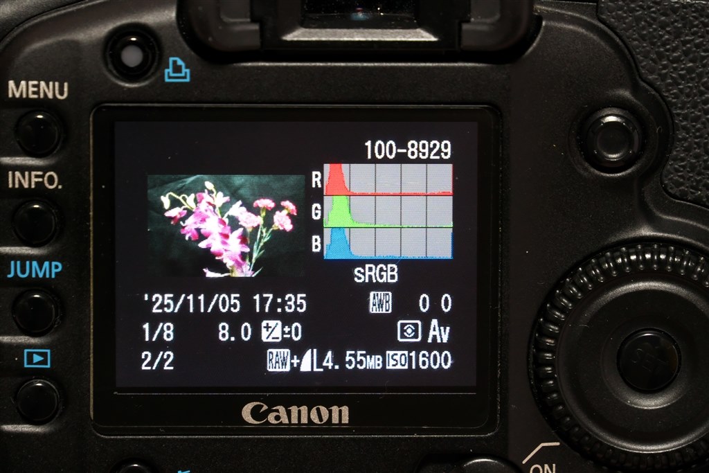 写真確認はパソコンですか』 CANON EOS 5D ボディ のクチコミ掲示板