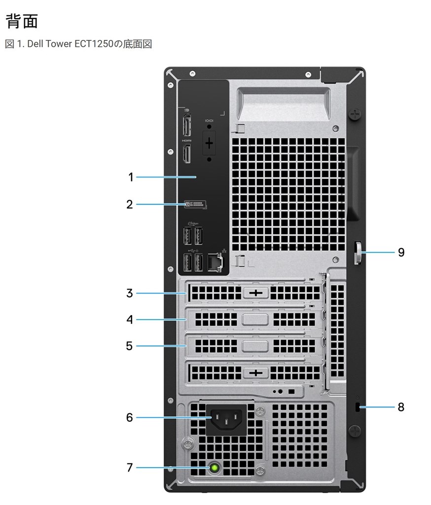 タワー内部の空洞の意味について』 Dell Dell タワー デスクトップ