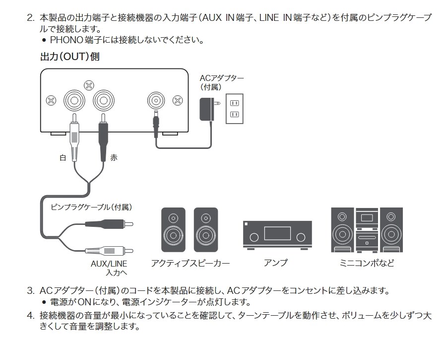 TechnicsのSL-1200MK3Dとの接続方法』 オーディオテクニカ AT-PEQ3 の