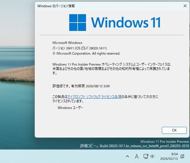 Win11(Canary)28020.1611 Update』 クチコミ掲示板 - 価格.com