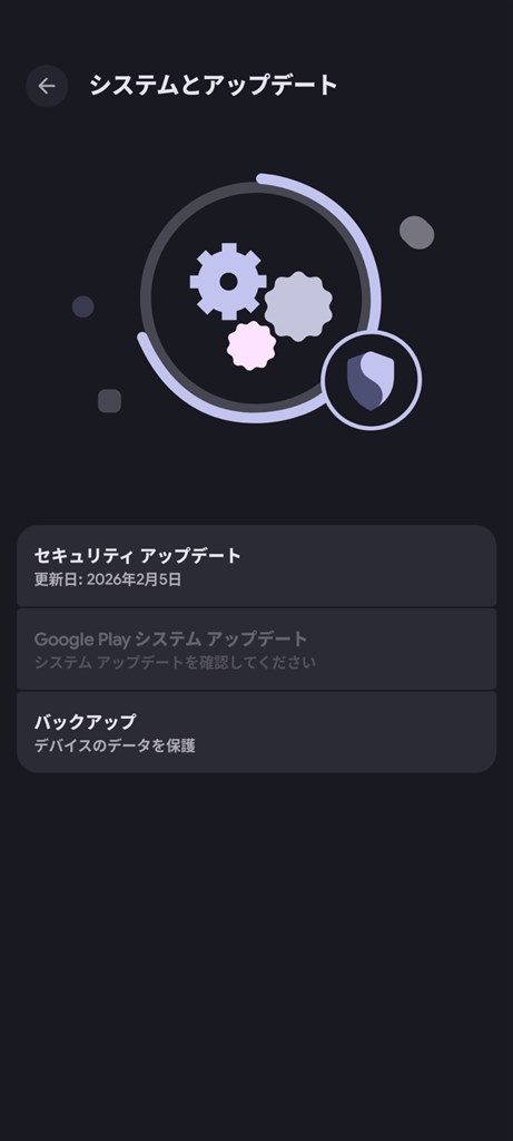 Googleプレイシステムアップデートについて』 Google Google Pixel 7a