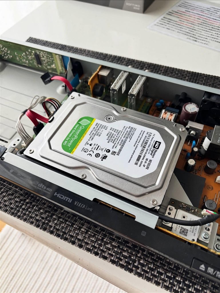 Blu-rayドライブ交換しました、ついでにHDD交換に付いて質問