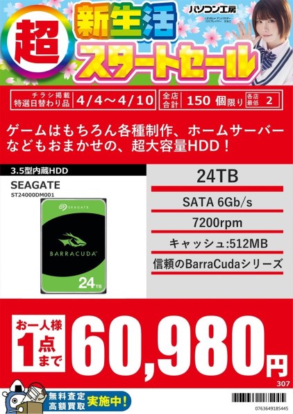 使用時間1238時間 正常表示 HDD3000GB 3.5インチ(B1872) Seagate 3 5インチ Desktop HDD 500GB SATA 使用時間6時間｜Yahoo