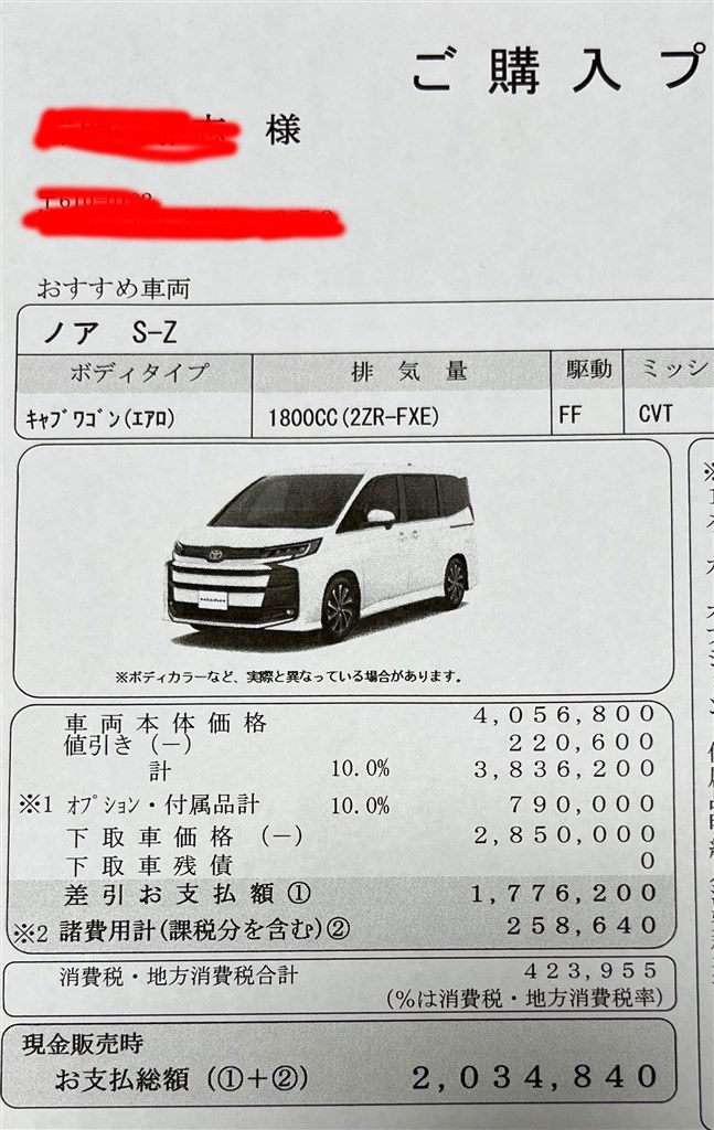 マイナーチェンジ乗り換えについて』 トヨタ ノア 2022年モデル の 
