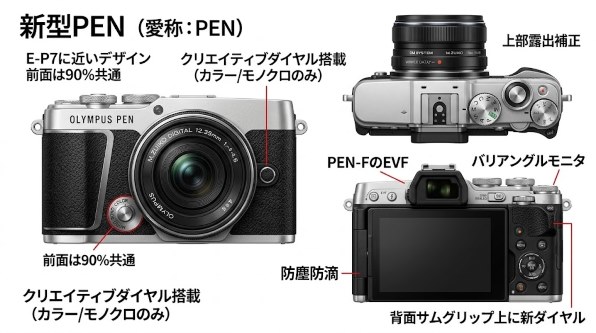 オリンパス OLYMPUS PEN E-P7 EZダブルズームキット [シルバー]投稿