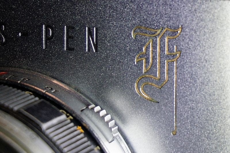 在庫処分【OH済・極上品】OLYMPUS-PEN F 初期型 花文字 ボディ 大昔のペンF と同じ【F】の花文字が欲しい』 OMデジタル